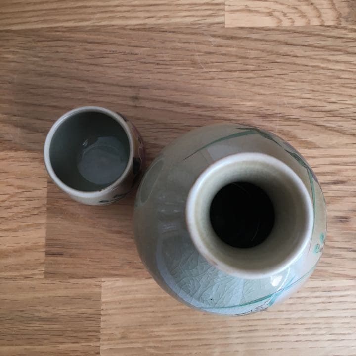 九谷焼　陶華　牡丹　酒器揃　徳利　お猪口　ぐい呑