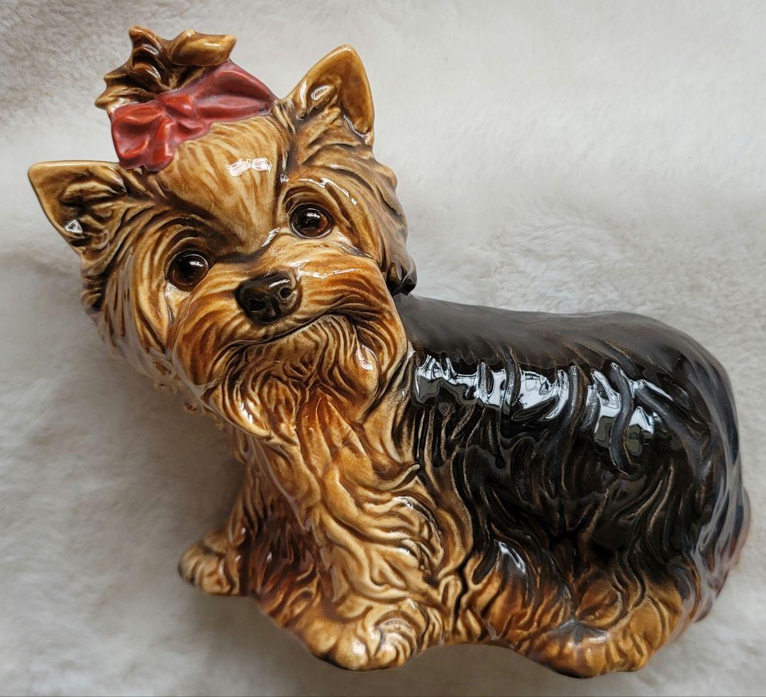 Gebel ゲーベル ドイツ製 置物 陶器 ヨークシャーテリア 犬