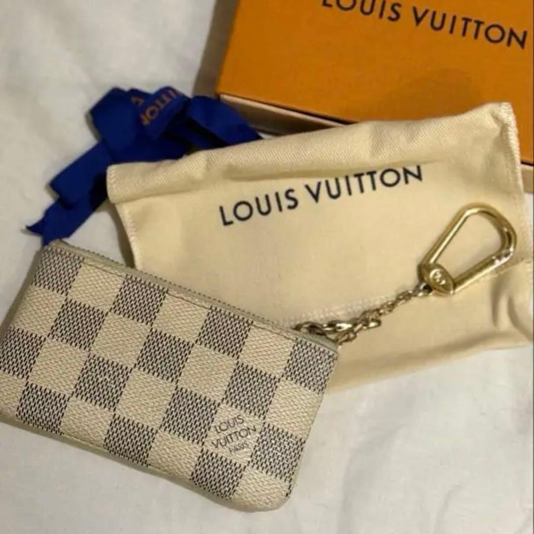 ヴィトン ケース 小銭入れ ダミエ アズール ポシェットクレ キーケース