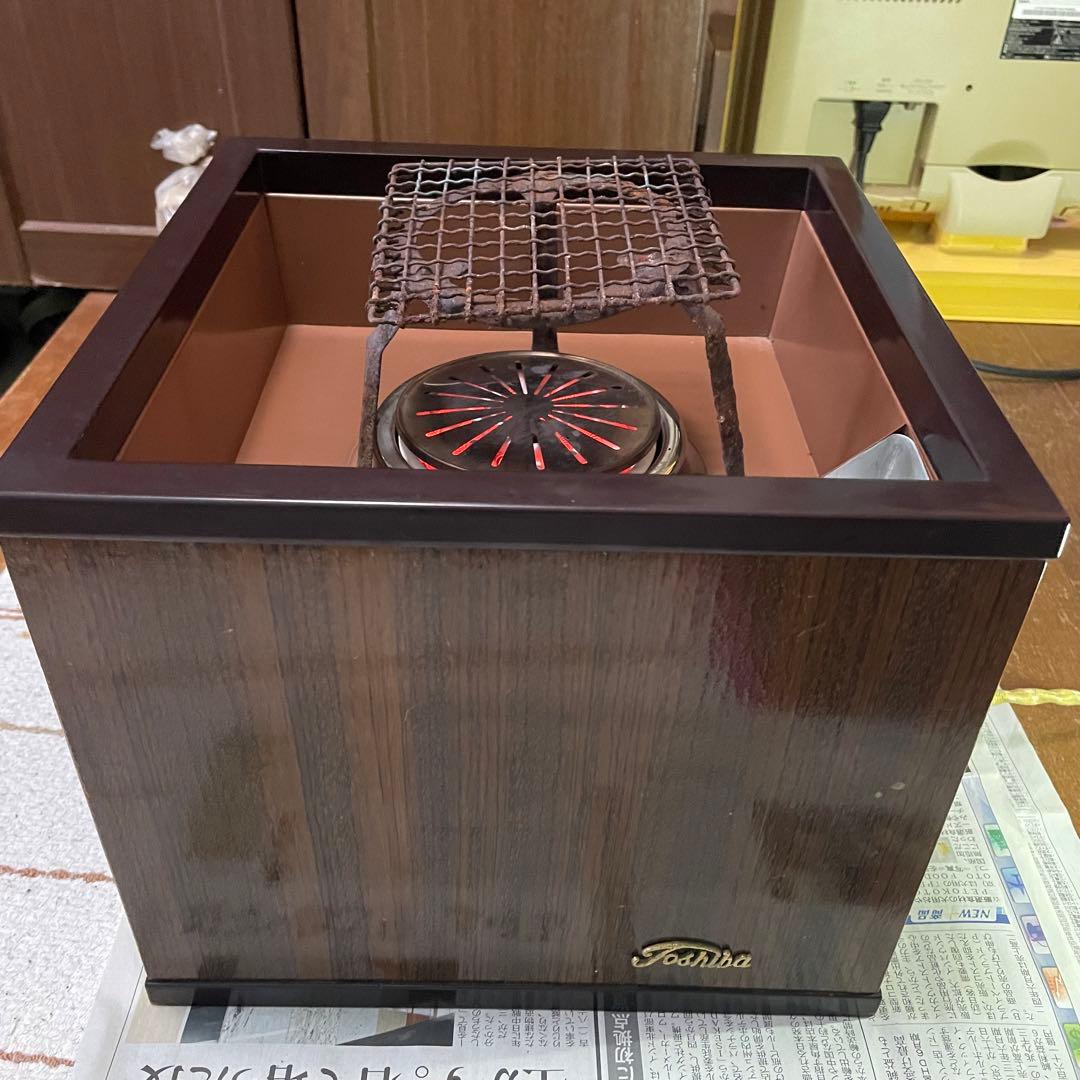 Toshiba 火鉢 木製　電気火鉢　東芝　TOSHIBA