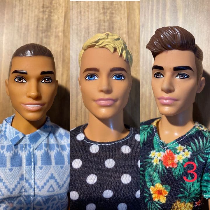 ファッショニスタ　バービー人形　ケン　3体セット　バービー