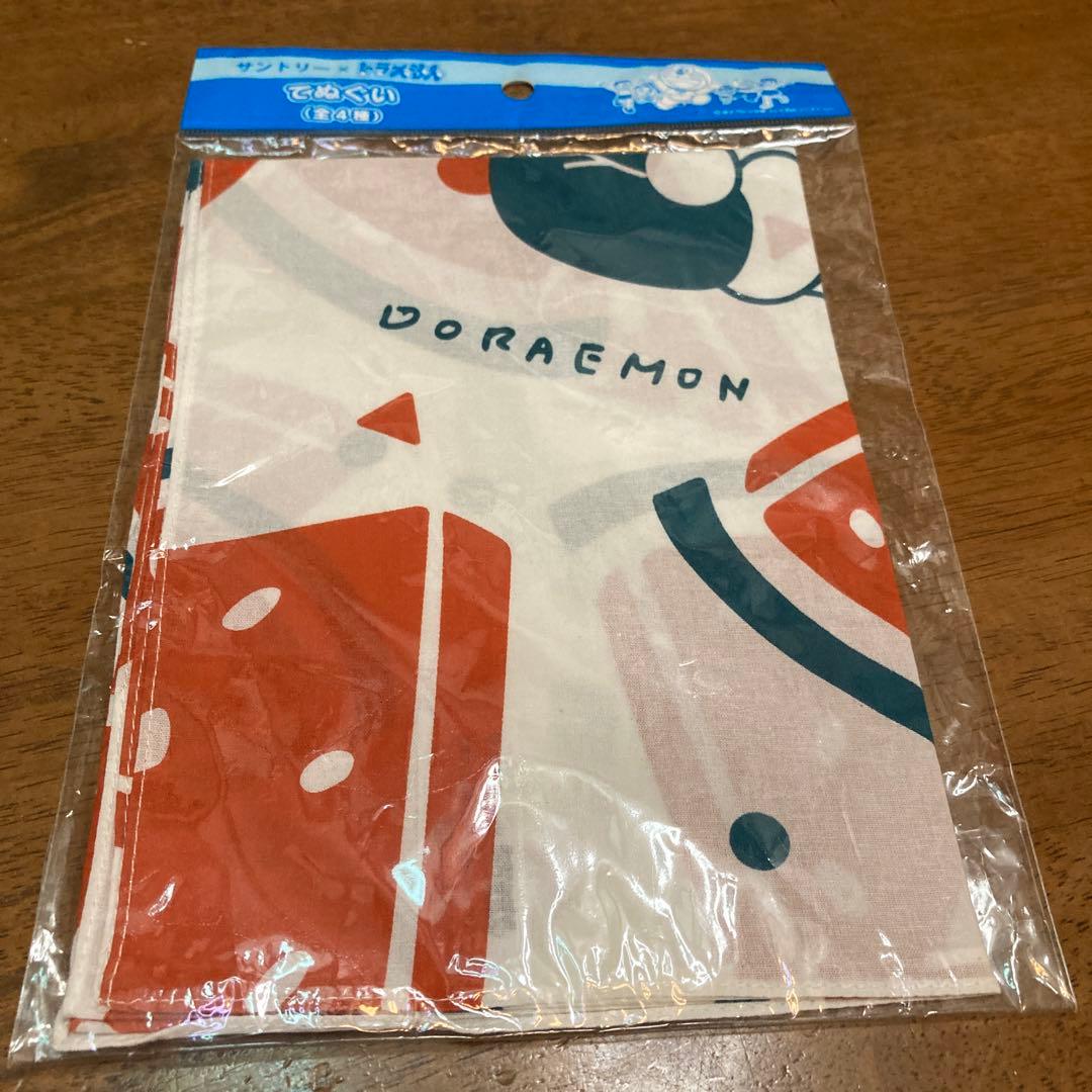 ドラえもん　手ぬぐい　新品未使用　白　スイカ　のび太