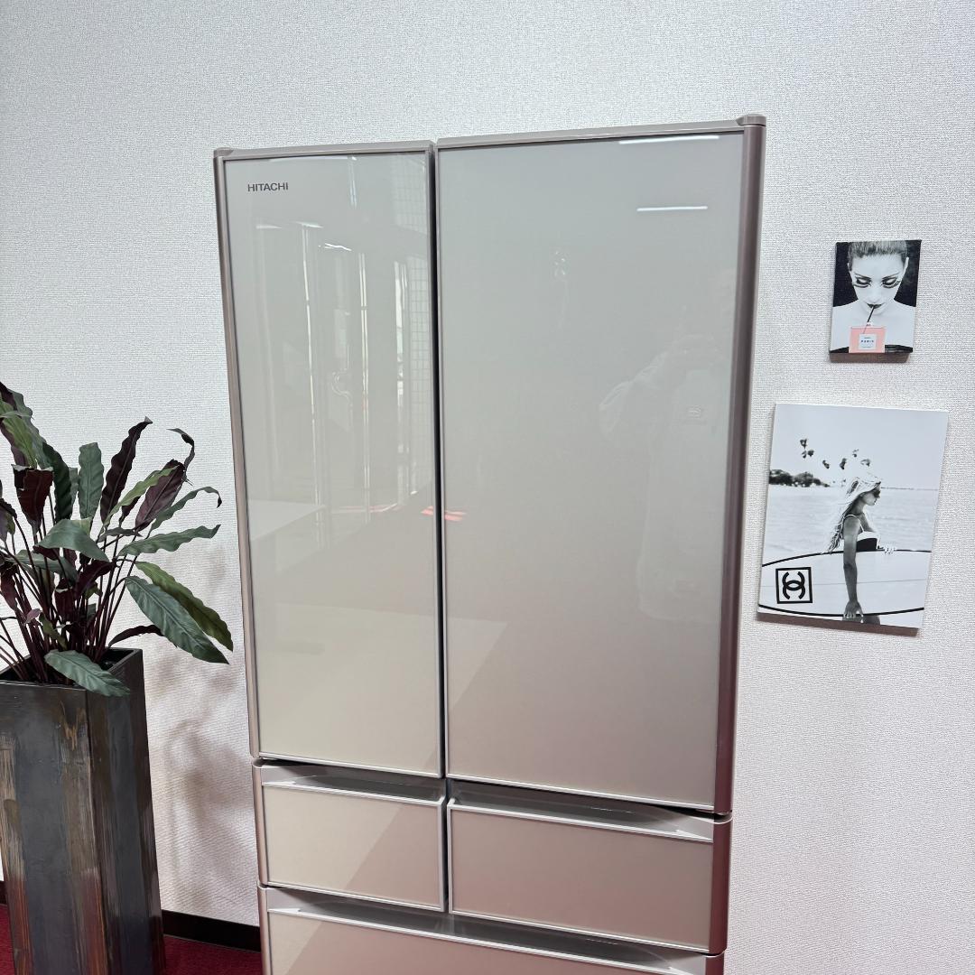 23区送料無料　美品日立6ドア冷蔵庫　2019年製475L　洗浄/除菌済み