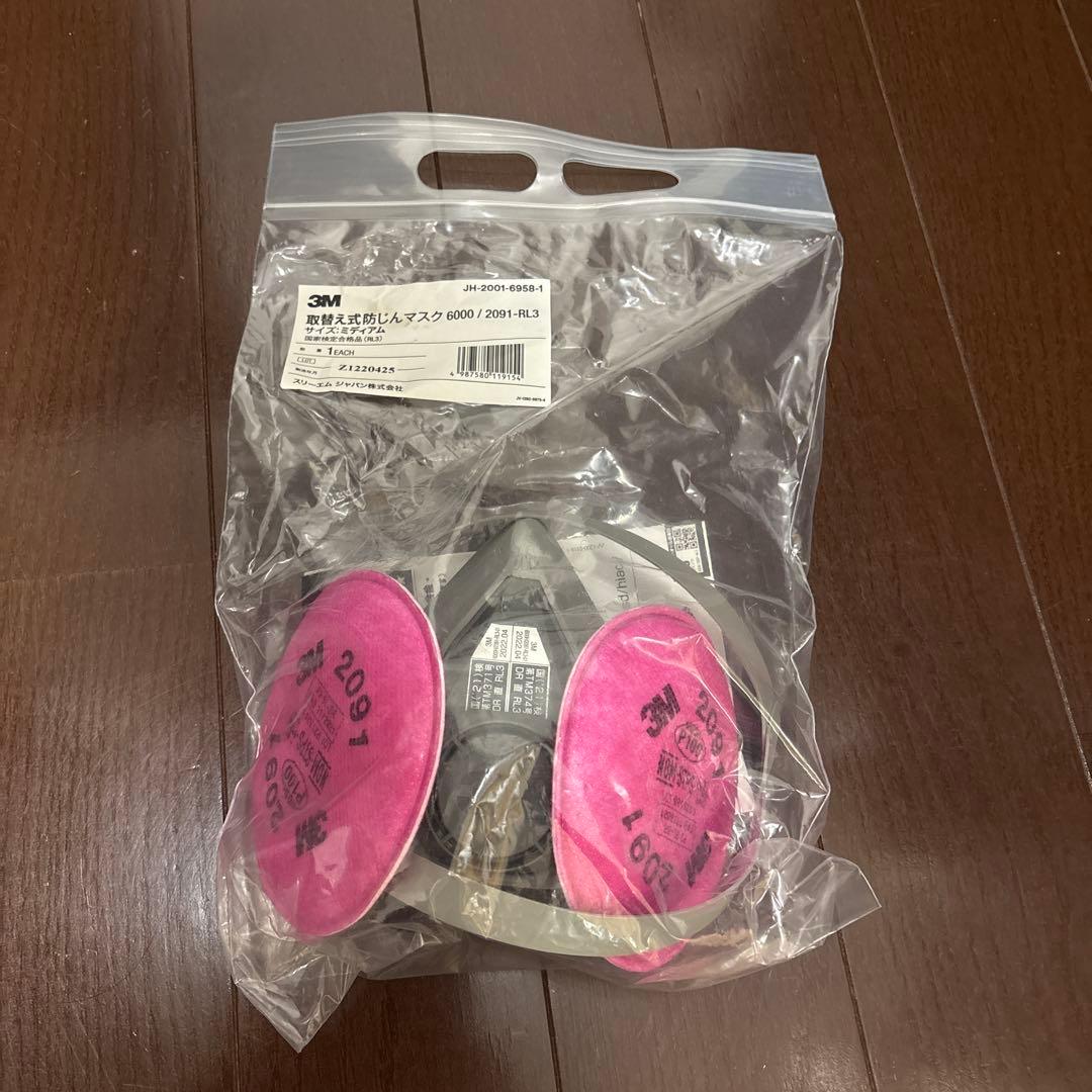 3M 取替え式防じんマスク 2091 ミディアム