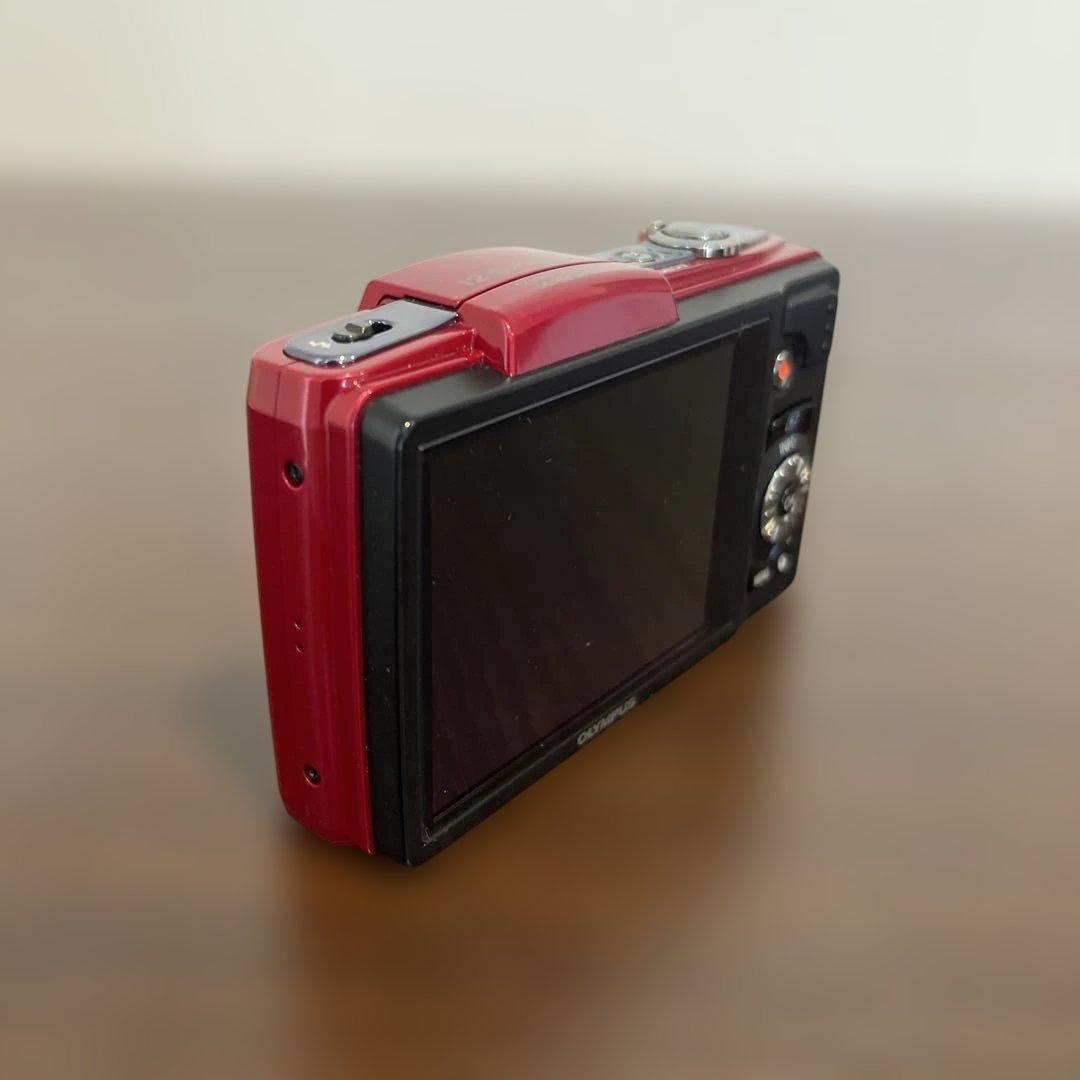 4989 OLYMPUS SZ-20 レッド デジカメ