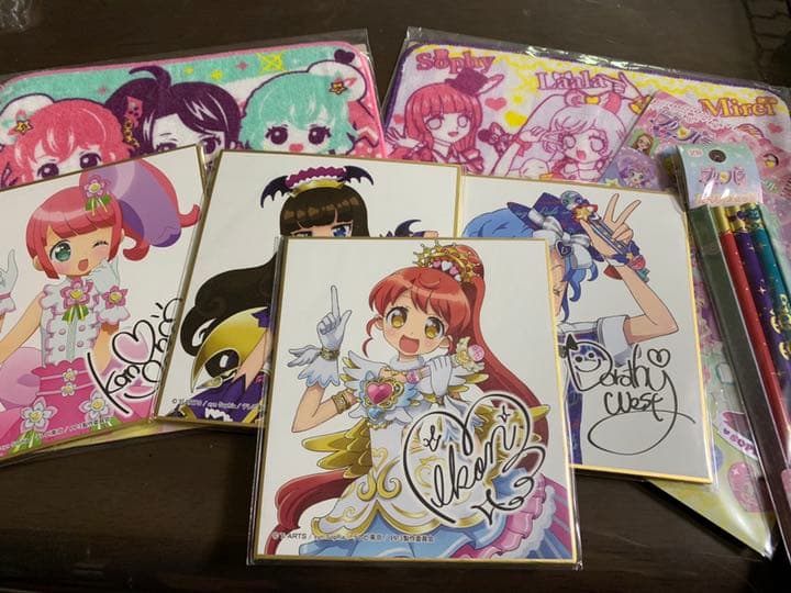 プリパラグッズ 色紙 ハンカチ 文房具