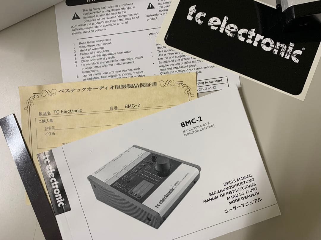 TC Electronic BMC-2 D/Aコン + モニターコントローラー
