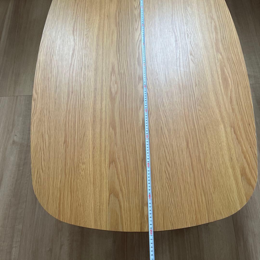 最終お値下げ　楕円　ローテーブル　ヒーター付き木目調こたつ 中型