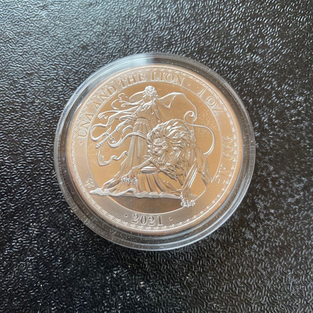 銀貨　99.9% 純銀　シルバー　ウナ　ライオン　銀貨　セントヘレナ　ブリタニア
