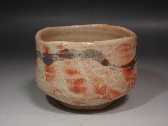 ☆　加藤唐九郎　志野茶碗　清岩　温かみのある一品です☆y237