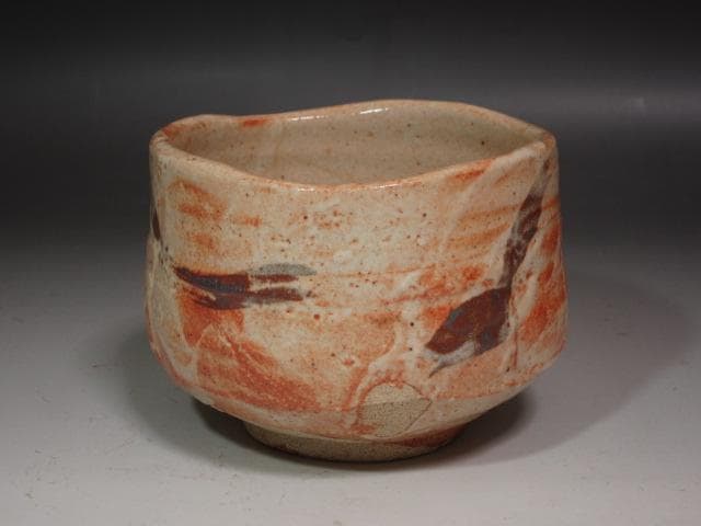 ☆　加藤唐九郎　志野茶碗　清岩　温かみのある一品です☆y237