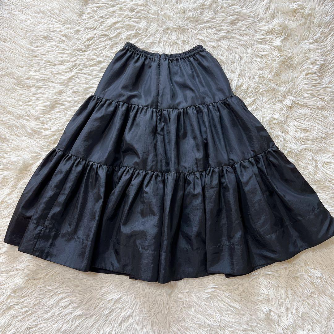 オブリ OBLI ティアードスカート　ミディアム