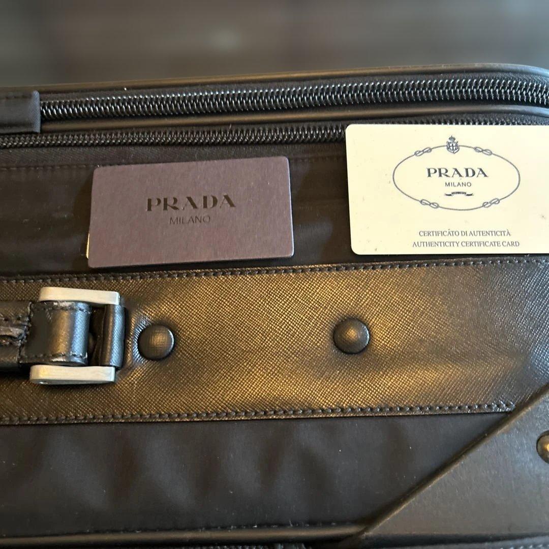 PRADAキャリーバックＶ142黒ナイロン旅行。サクランボさん専用商品。