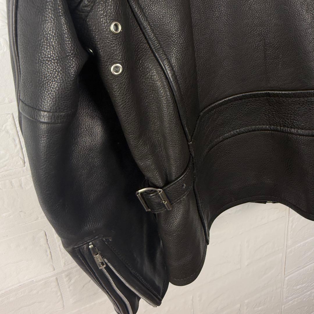 【羽刺繍】 DEGNER ライダース レザー ジャケット 本革 可愛い