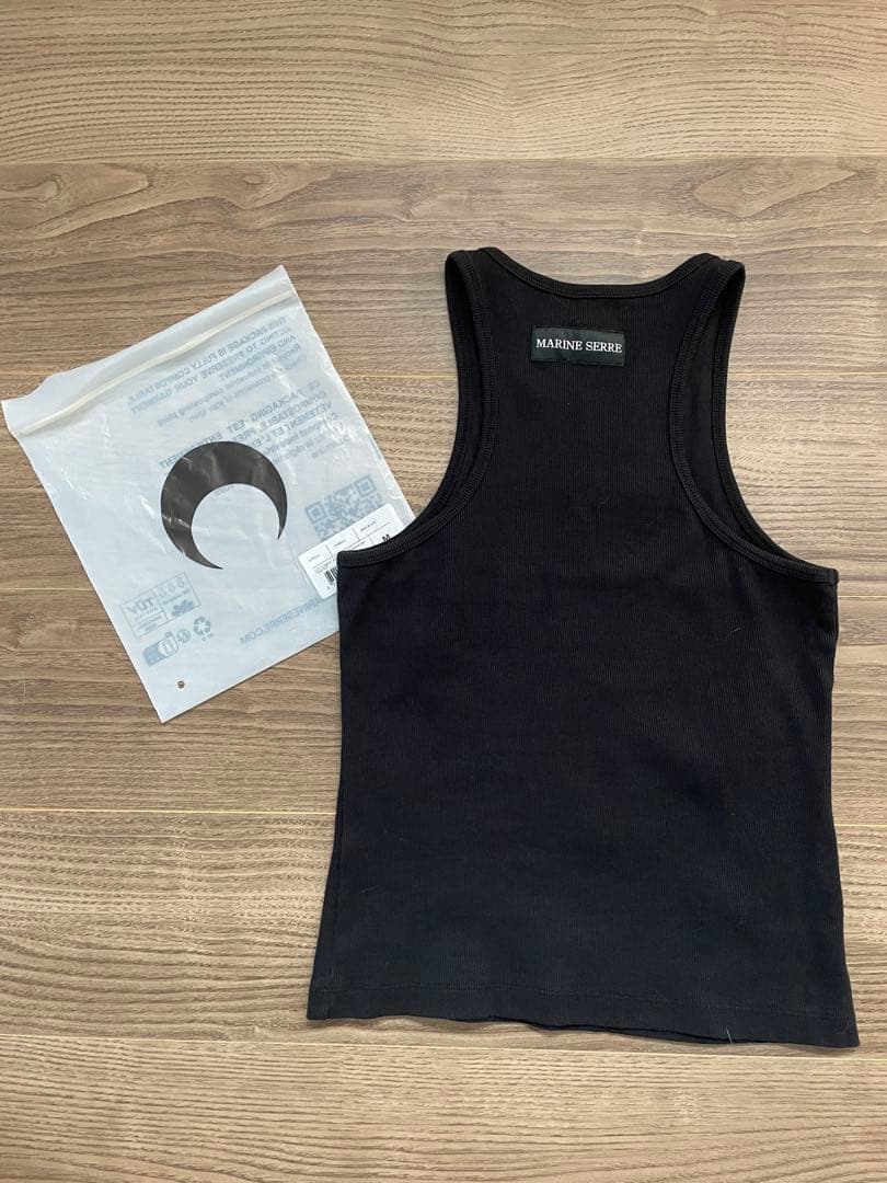 MARINE SERRE ブラック タンクトップ M