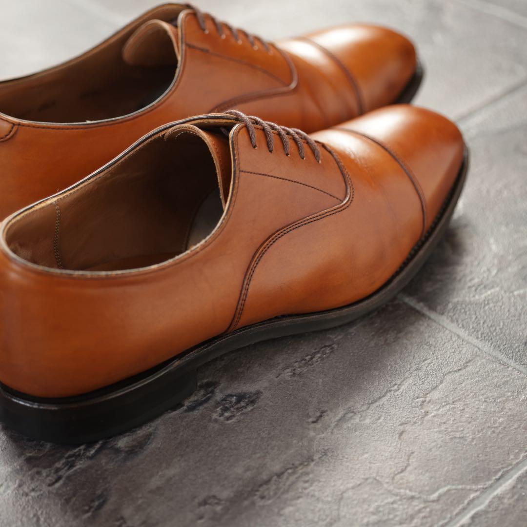 リーガル　内羽根ストレートチップ　265 茶