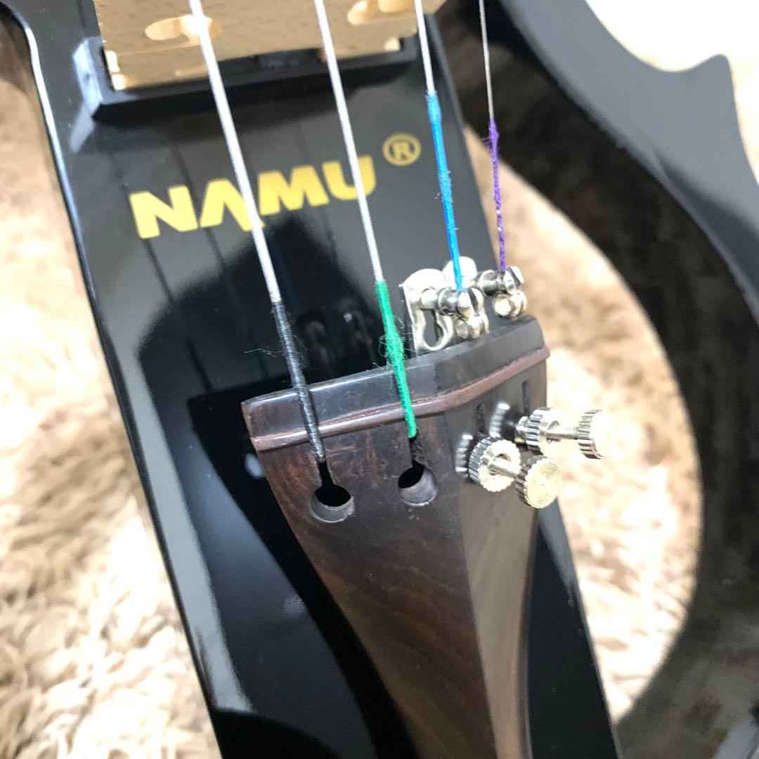 【美品】NAMU サイレントバイオリン 弦新品 ケース付