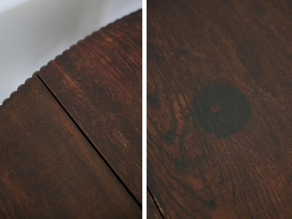 英国アンティーク木製ゲートレッグテーブル/ダイニング机バタフライ(89-211)