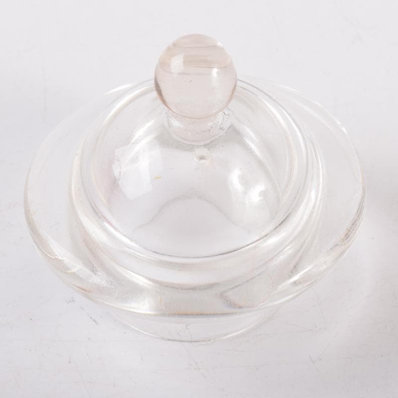 ガラス工芸　吉田勝美作　瑠璃の匠　ガラス水注　共箱　C　7079