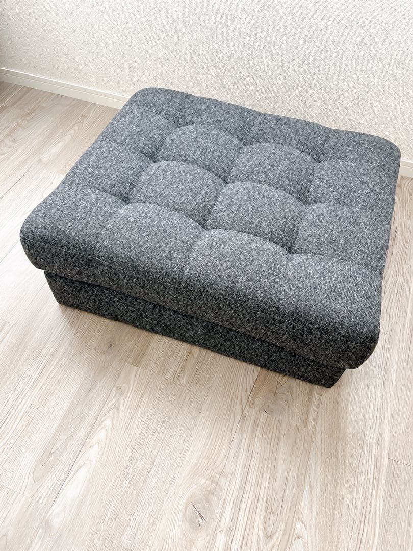 【未使用】IKEA オットマン ランズクローナ　ダークグレー