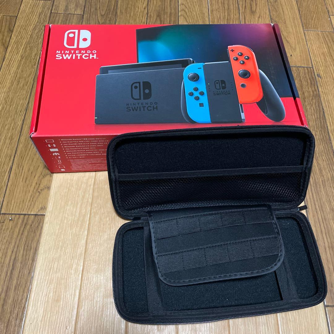 Nintendo Switch 本体 青/赤　おまけケース付き
