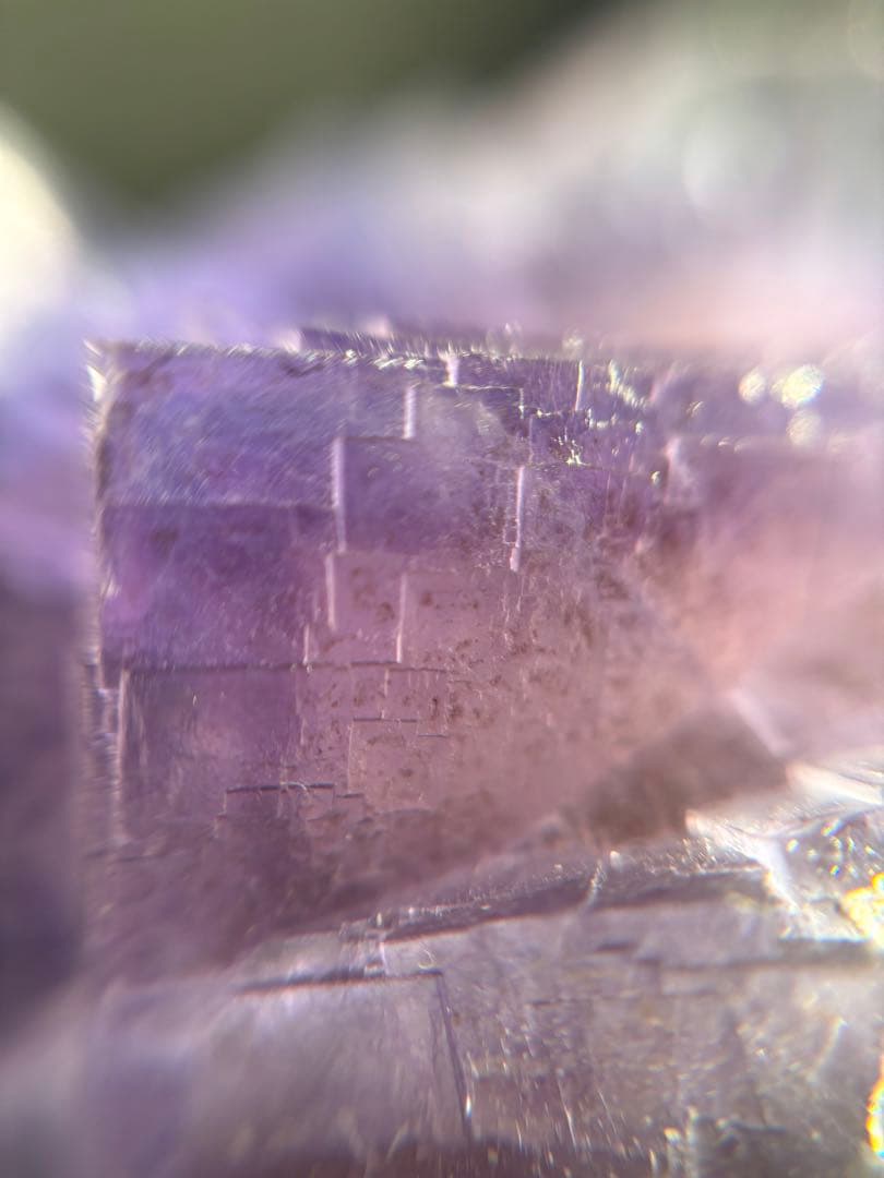 ウ*ん様 パキスタン産　バイカラー　フローライト　パープル　ブルー　原石　鉱物標