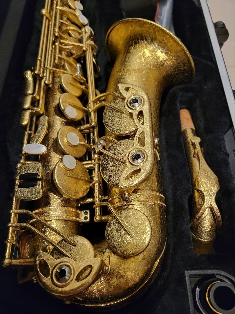 アンティグアAntigua パワーベルアルトサックス マウスピースとスタンド付き