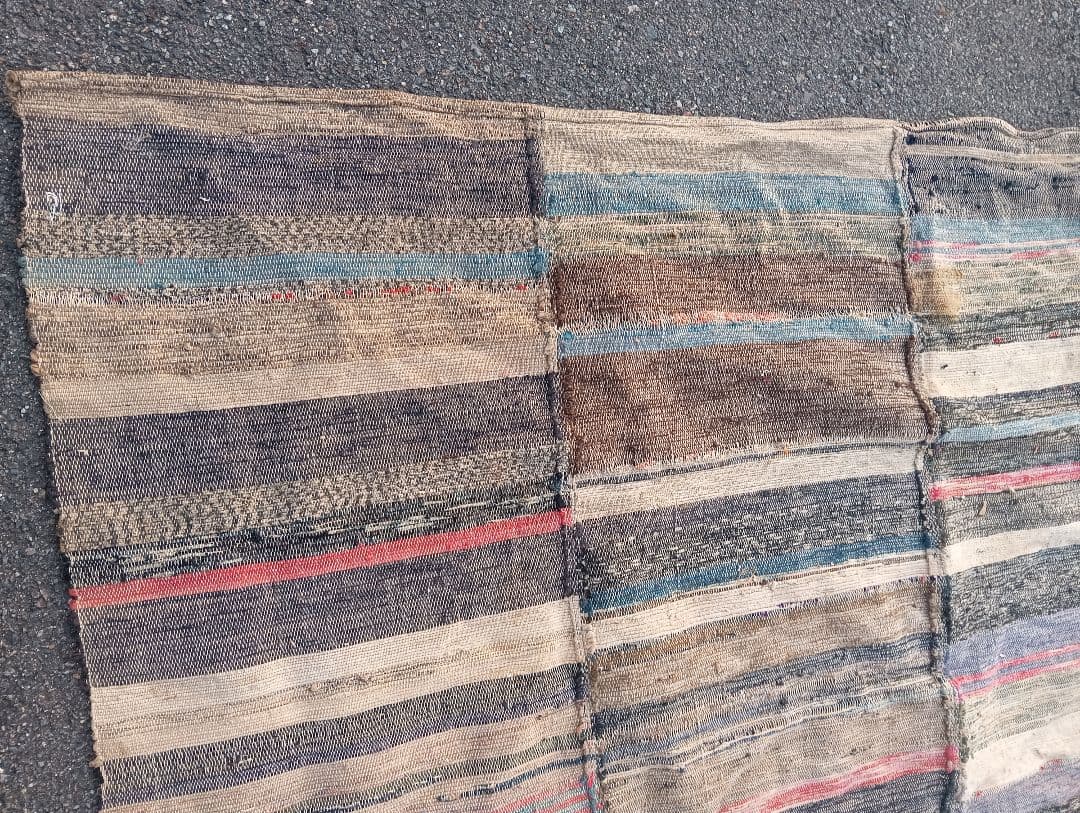 裂き織り　古布　織物