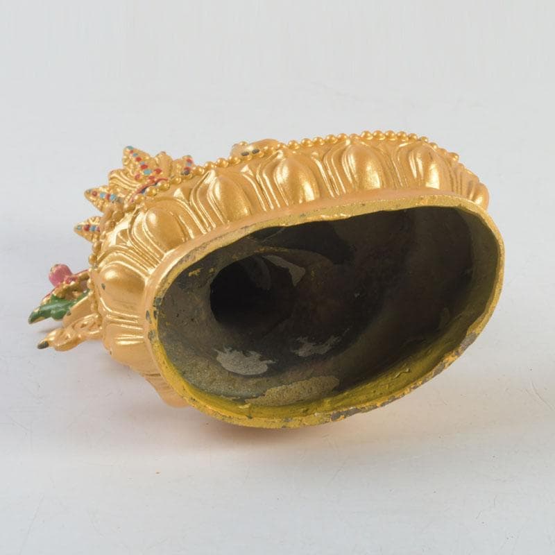 仏教美術　古銅鍍金　チベット仏　仏像　置物　V　9358