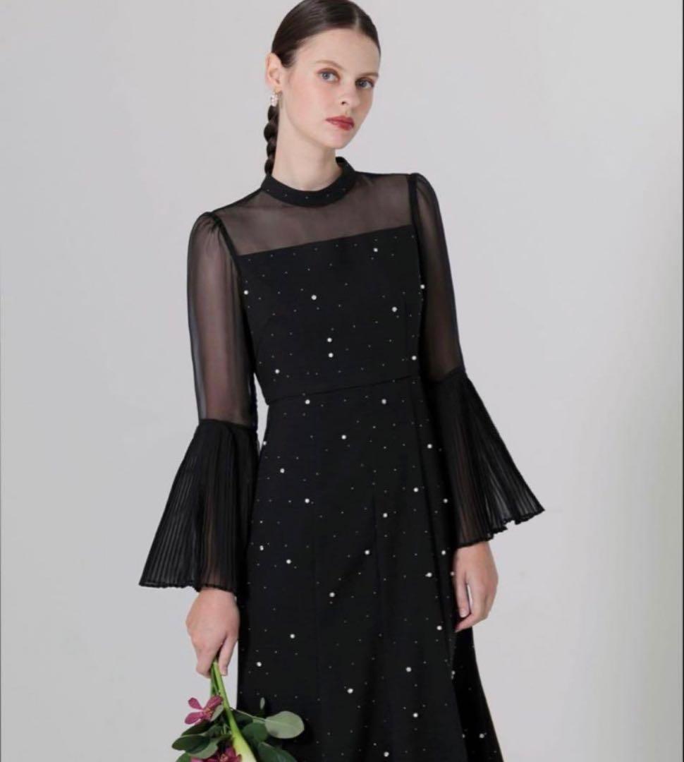 Lejaブラック パール マーメイドドレス　S