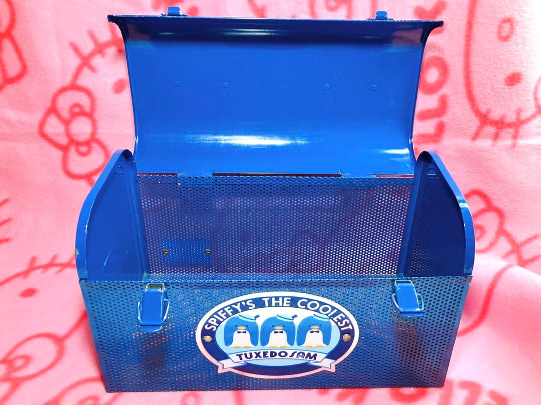 サンリオ 当時物 タキシードサム 金属製 ツールボックス 小物入れ 収納 工具箱