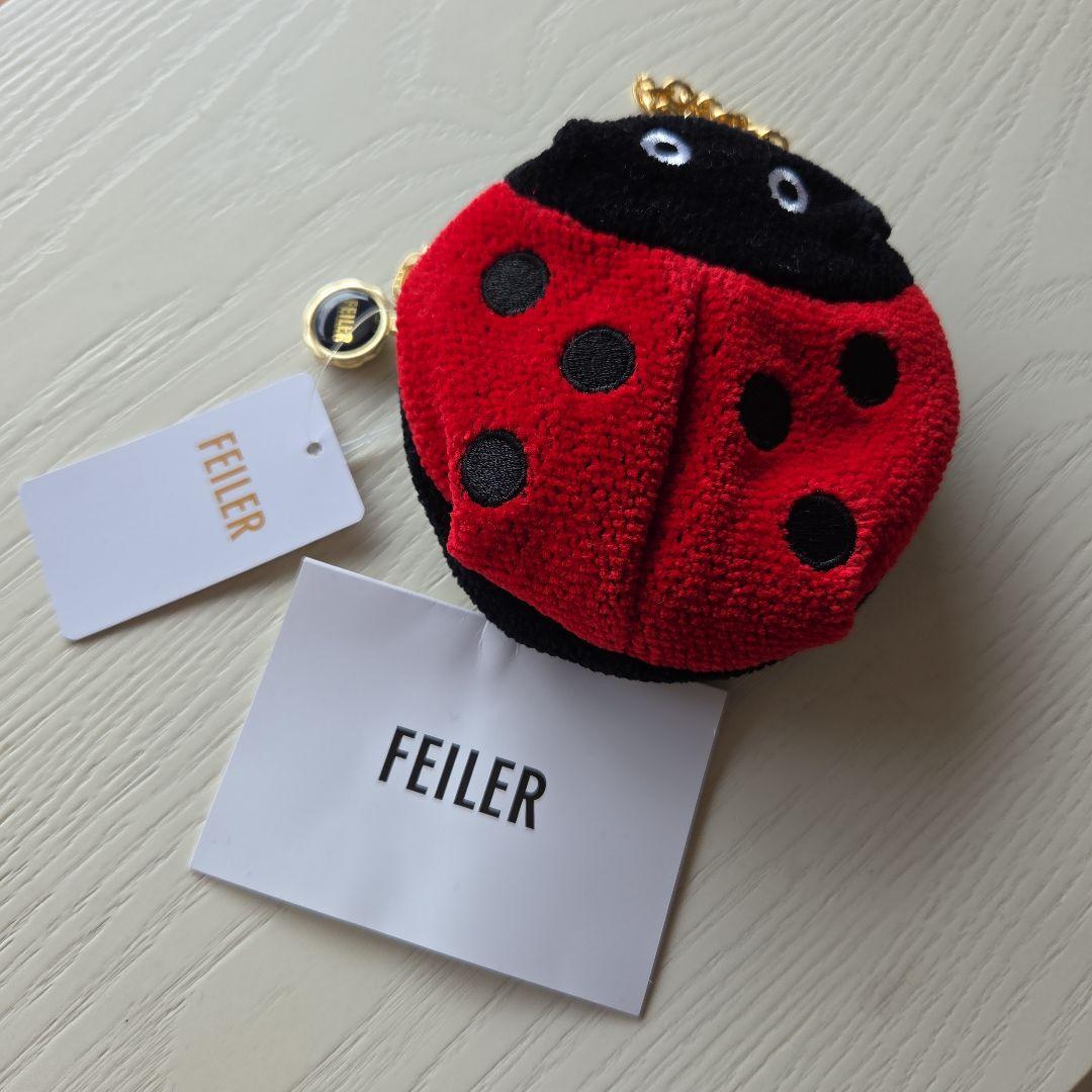 フェイラー FEILER 銀座本店限定 テントウムシポーチチャーム 新品タグ付き
