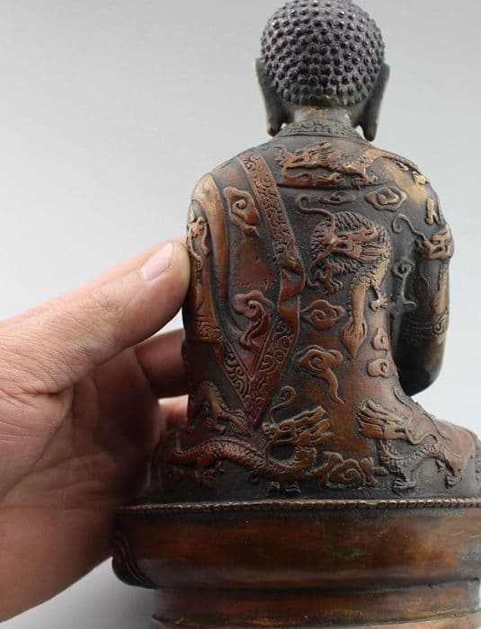 地蔵 菩薩 観音 釈迦摩尼仏 銅製 仏像 彫刻 置物 開運 風水