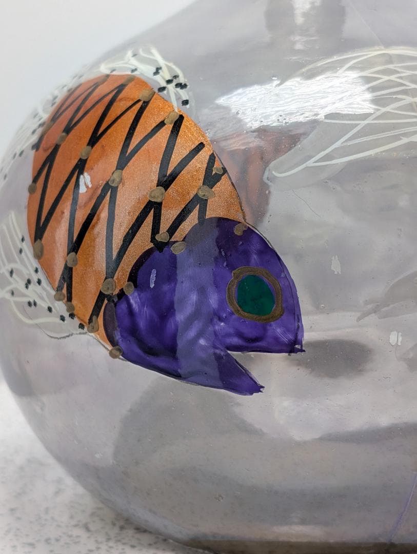 MURANO ムラーノガラス イタリア製 エナメル彩 ガラス デキャンタ 珍品