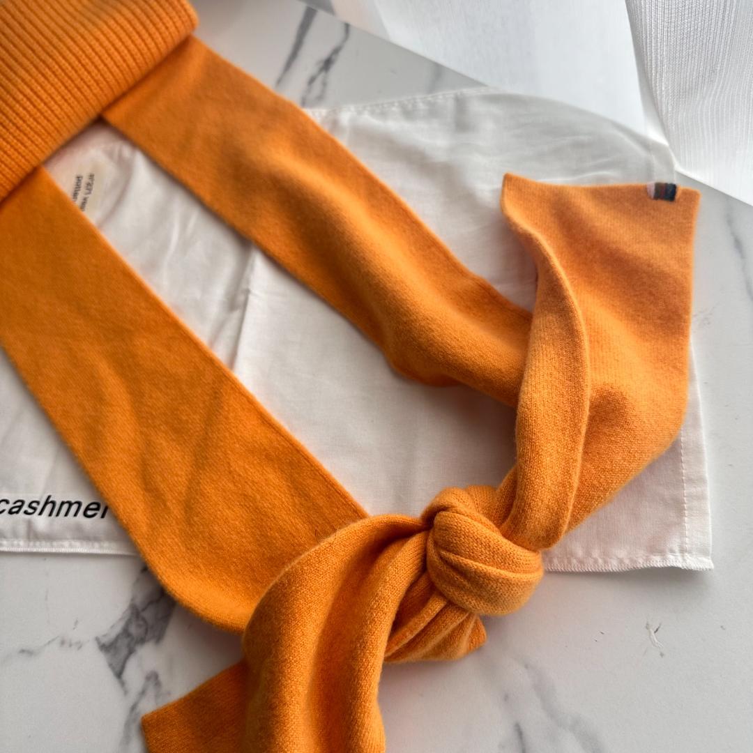 【極美品】Extreme Cashmere　ショルダーバッグ　オレンジ　カシミヤ