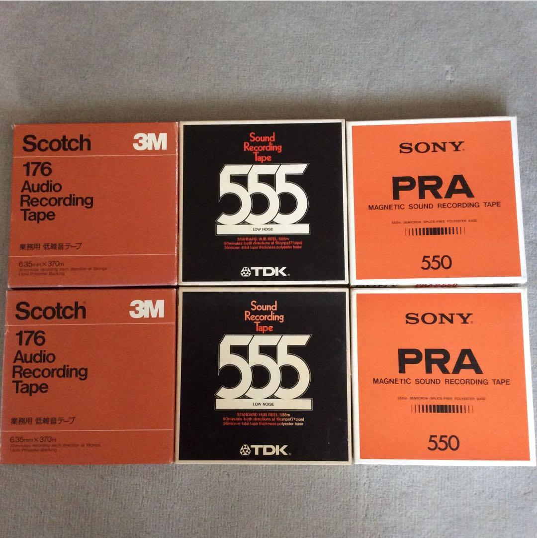 オープンリール7号テープ 3M TDK SONY 各2巻 計6巻