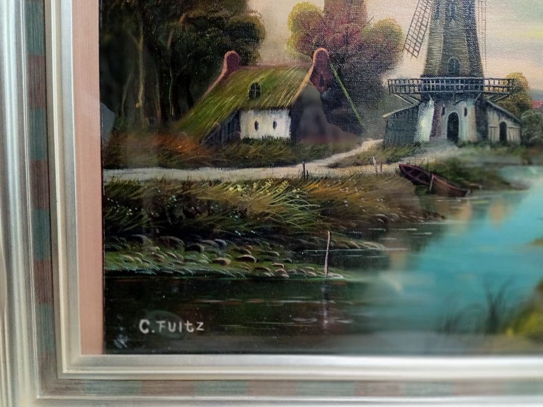 c.FuITZのサインがあります直筆油絵です