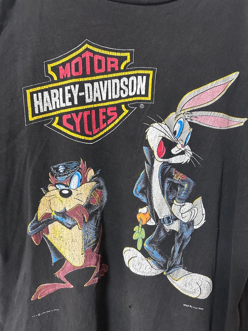 Xmasセール★☆90sUSA製HarleyDavidsonルーニーテューンズ