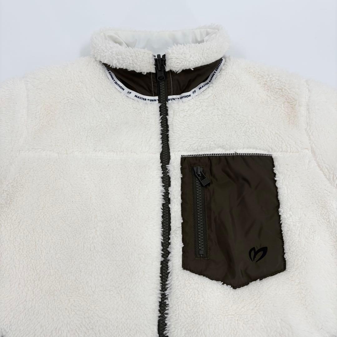 美品　マスターバニーエディション リバーシブル ボア ジャケット 白 684