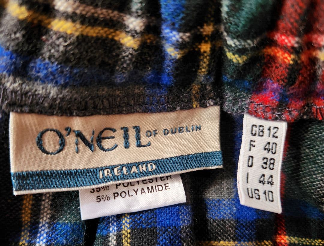 ●オニールオブダブリン O'NEIL of DUBLINチェックスカート②L40