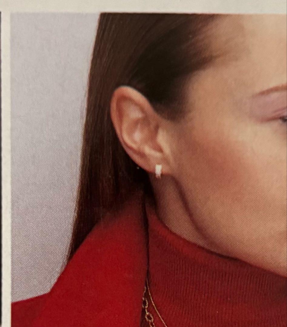 パヴェダイヤ　ピアス　K18 YG