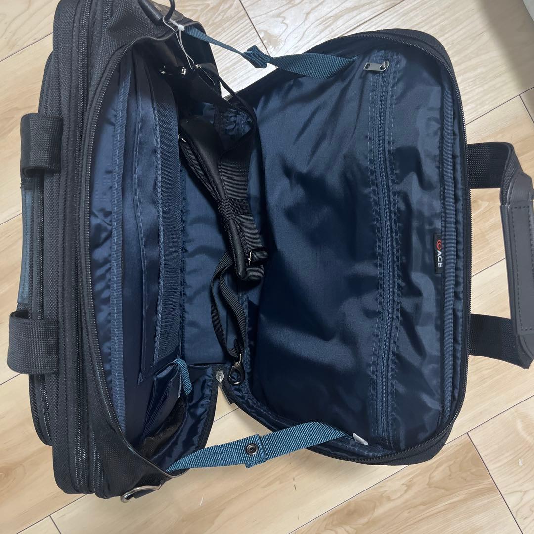 ACE ビジネスバッグ 黒 ナイロン製 2way