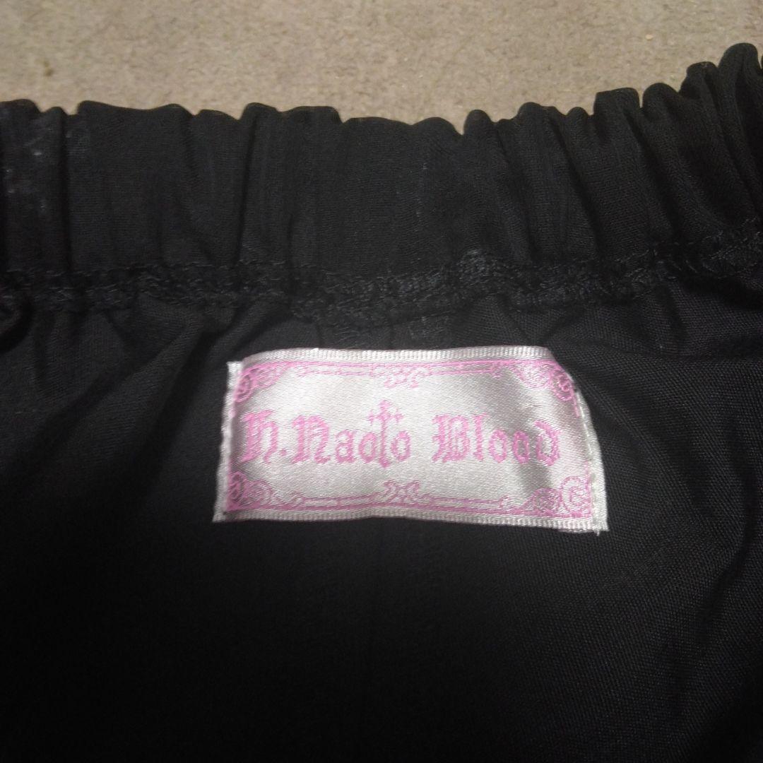 h.NAOTO Blood 黒 十字架 フレアスカート