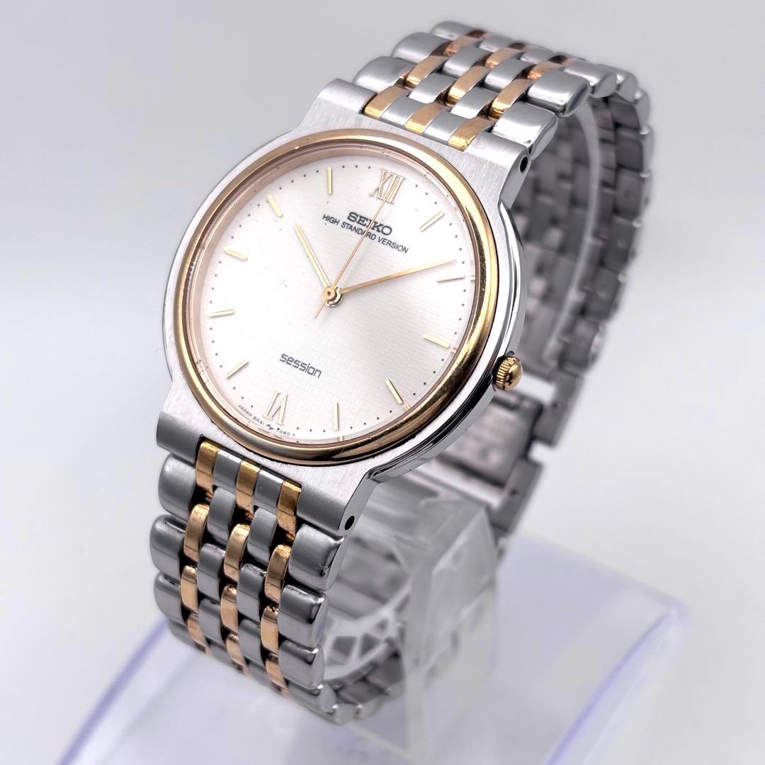 SEIKO SESSION ハイスタンダード メンズ 腕時計 稼働品 新品電池