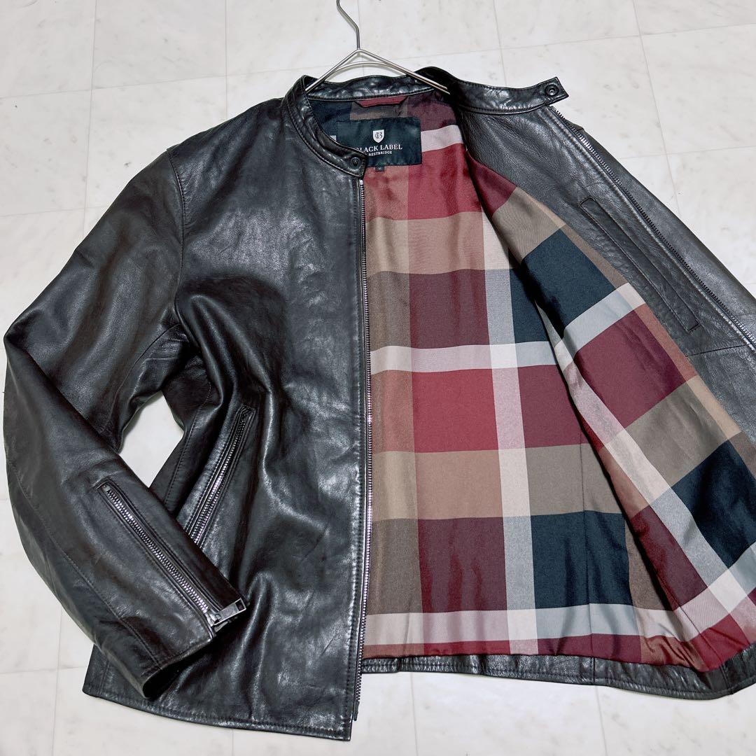 BLACKLABELCRESTBRIDGE シングルライダース　　ノバチェックM