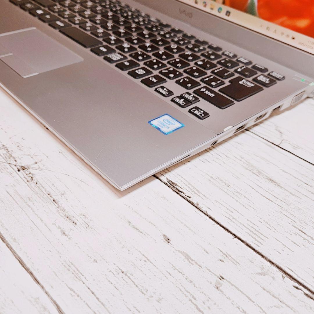 在宅ワークに♪VAIO 薄型軽量 13インチノートパソコン SSD i5 カメラ