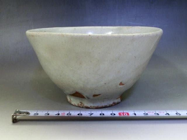 茶碗■李朝 白釉 古茶碗 砂高台 お茶道具 ぐい呑み 古玩 唐物 中国 時代物■