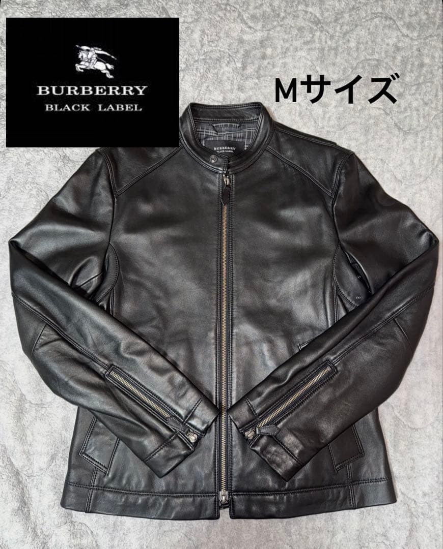 あ*い様 希少✨BURBERRY BLACK LABEL 羊革 レザージャケット