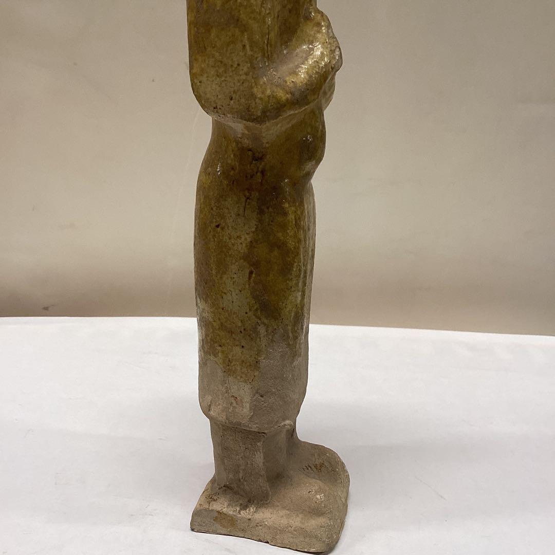 古代中国加彩佣(遼時代の兵士の像です)