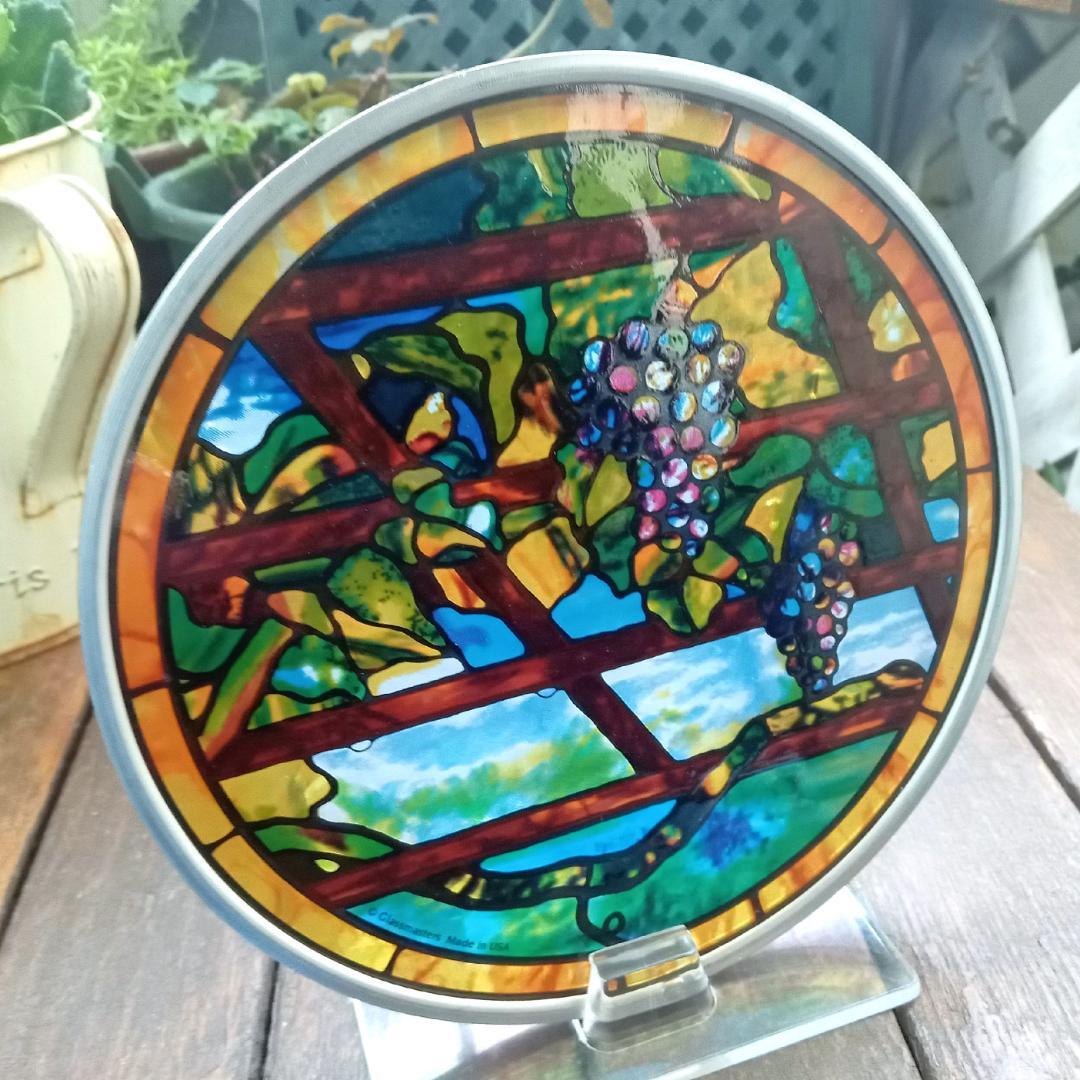 ルイスCティファニー ステンドグラス ぶどう蔓 円型 グラスマスターズ社
